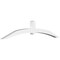 Ekena Millwork Archdale Architectural Grade PVC Gable Bracket, 84"W x 17 1/2"H x 4"D x 4"F, 5/12 Pitch GBP084X18X0404ARC00 - alternate 1